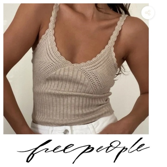Free People Tops - FREE PEOPLE Cropped Knit Top by Intimately